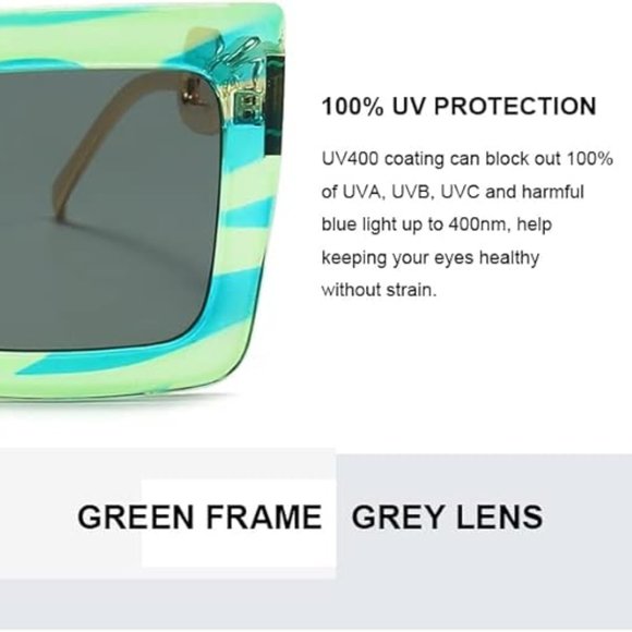 Vintage oversized square sunglasses